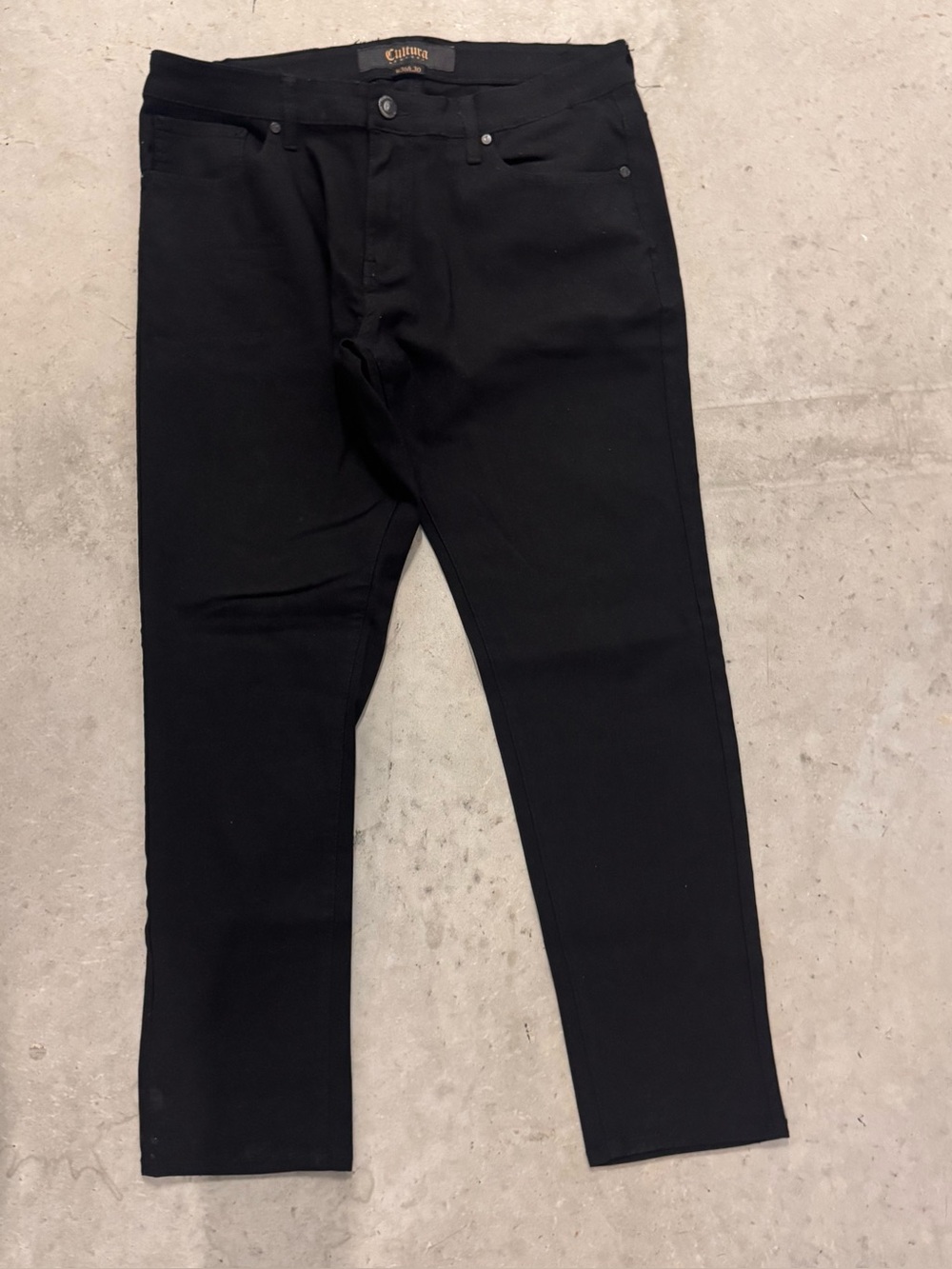 Cultura New York Black Stretch Slim Fit Pants Jeans Men’s 36x30 EUC